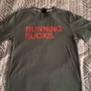 “Running Sucks” Nike tee